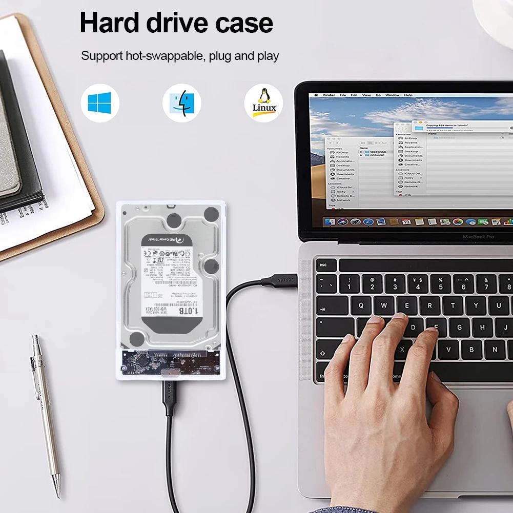 2.5 ġ HDD SSD ĳ  UASP USB 3.0 SATA   ̽, 2.5 ġ 7mm 9.5mm SATA HDD SSD  ʿ 
